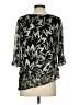 Alex Evenings Black 3/4 Sleeve Blouse Size S - photo 2