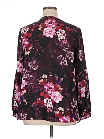 Roz & Ali Long Sleeve Blouse (view 2)