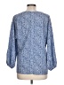Assorted Brands Blue 3/4 Sleeve Blouse Size L - photo 2
