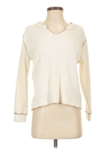 Madewell Waffle Split-Neck Crop Tee (view 1)