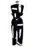 Shein Curve 100% Polyester Graphic Black Jumpsuit Size 12 Plus (0) - photo 2
