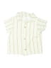 Grayson Mini 100% Cotton Stripes Ivory Short Sleeve Button-Down Shirt 12-18 MO / 18 MO - photo 1