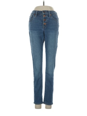 Madewell 9" Mid-Rise Skinny Crop Jeans: Button-Front TENCEL&trade; Denim Edition (view 1)