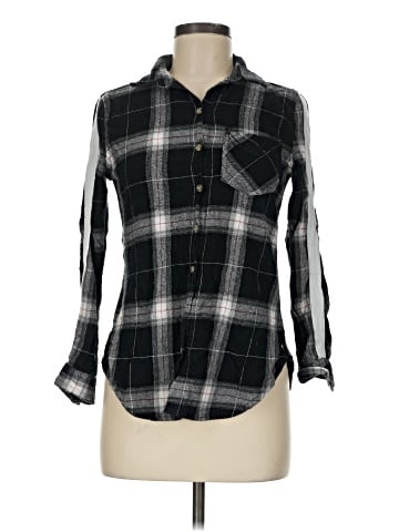 Polly & Esther Long Sleeve Button-Down Shirt (view 1)