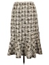 Espresso Houndstooth Gray Casual Skirt Size L - photo 2