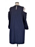 Halogen Solid Blue Casual Dress Size XL - photo 2