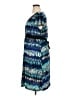 Apt. 9 Print Blue Cocktail Dress Size XL - photo 5