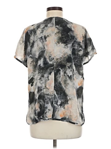 Lafayette 148 New York Short Sleeve Silk Top (view 2)