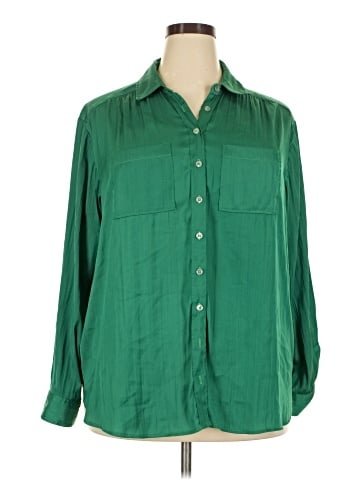 By Anthropologie Long Sleeve Button-Down Shirt (view 1)
