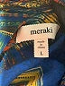 Meraki Chevron-herringbone Blue Sleeveless Blouse Size L - photo 7