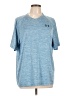 Under Armour 100% Polyester Blue Active T-Shirt Size L - photo 1