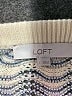 Ann Taylor LOFT Chevron-herringbone Ivory Pullover Sweater Size L - photo 7