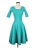 Lularoe Chevron-herringbone Teal Cocktail Dress Size XXS - photo 1