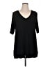Torrid Black 3/4 Sleeve T-Shirt Size 1X Plus (1) - photo 1