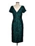 JS Collections Paisley Teal Cocktail Dress Size 6 - photo 2