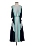 BCBGMAXAZRIA 100% Polyester Color Block Blue Cocktail Dress Size S - photo 1