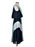 BCBGMAXAZRIA 100% Polyester Color Block Blue Cocktail Dress Size S - photo 4