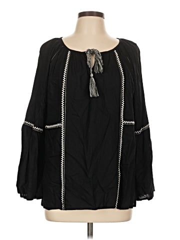 Karen Kane Long Sleeve Blouse (view 1)