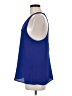 Banana Republic 100% Polyester Blue Sleeveless Blouse Size M - photo 5