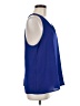 Banana Republic 100% Polyester Blue Sleeveless Blouse Size M - photo 4