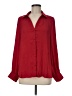 Naked Zebra 100% Polyester Red 3/4 Sleeve Blouse Size M - photo 1
