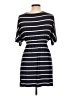 Elan Stripes Blue Casual Dress Size L - photo 2