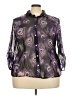 Serenade Purple 3/4 Sleeve Blouse Size 3X - photo 1