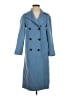 Zara Blue Wool Coat Size XS - photo 1