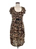 En Focus Studio Animal Print Brown Casual Dress Size 6 (estimated) - photo 1