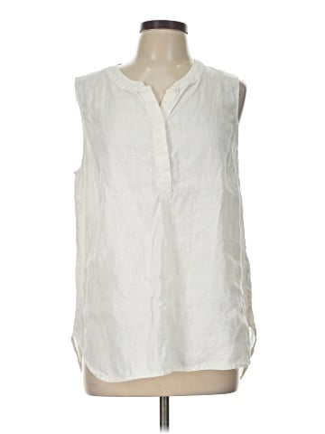 Ellen Tracy Sleeveless Button-Down Shirt (view 1)