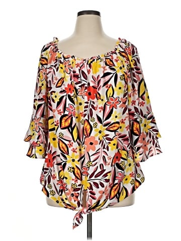 AGB 3/4 Sleeve Blouse (view 1)