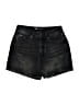 Zara Black Denim Shorts Size 4 - photo 1