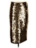 MICHAEL Michael Kors 100% Polyester Animal Print Gold Formal Skirt Size S - photo 1