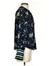 CeCe 100% Polyester Floral Blue Long Sleeve Blouse Size S - photo 4