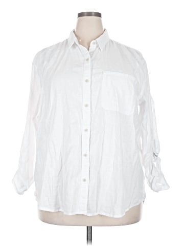 Eddie Bauer 3/4 Sleeve Button-Down Shirt (view 1)