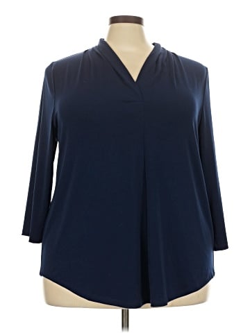 JM Collection 3/4 Sleeve Blouse (view 1)