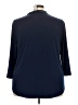 JM Collection Blue 3/4 Sleeve Blouse Size 4X - photo 2