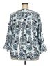 Style&Co 100% Polyester Blue 3/4 Sleeve Blouse Size XXL - photo 2