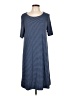 Gap Chevron-herringbone Blue Casual Dress Size L (tall) - photo 1