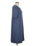 Gap Chevron-herringbone Blue Casual Dress Size L (tall) - photo 4