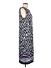 Dana Buchman 100% Polyester Print Blue Casual Dress Size L - photo 4