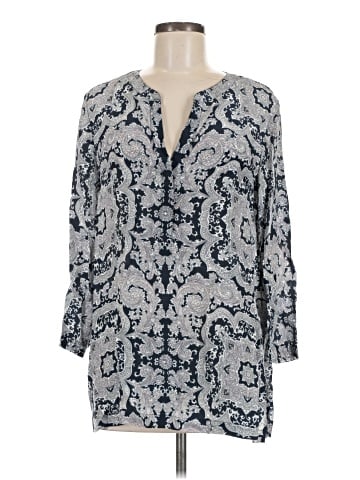 Theory 3/4 Sleeve Silk Top (view 1)