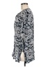 Theory Paisley Gray 3/4 Sleeve Silk Top Size M - photo 5