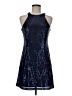 All That Jazz 100% Polyester Stars Blue Cocktail Dress Size 9 - 10 - photo 1