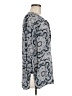 Theory Paisley Gray 3/4 Sleeve Silk Top Size M - photo 4