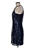 All That Jazz 100% Polyester Stars Blue Cocktail Dress Size 9 - 10 - photo 5