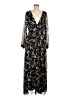 Leith 100% Polyester Paisley Black Cocktail Dress Size M - photo 1
