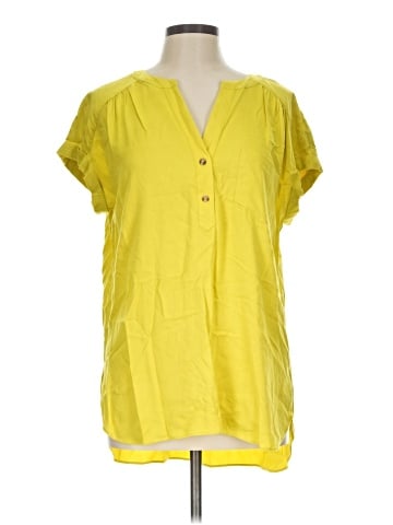 Rose + Olive Short Sleeve Blouse (view 1)