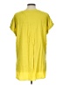 Rose + Olive 100% Rayon Yellow Short Sleeve Blouse Size L - photo 2