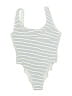 J.Crew Stripes Ivory One Piece Swimsuit Size 10 - photo 1